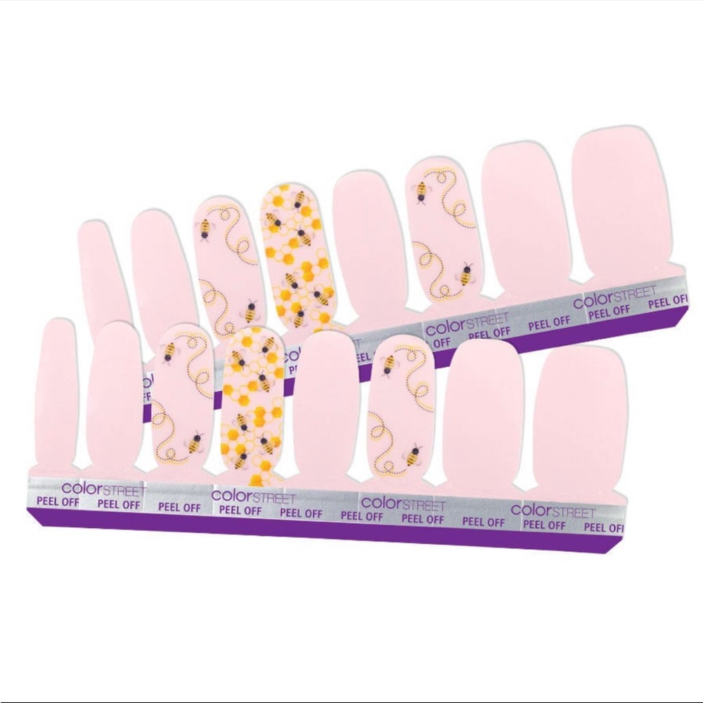 *Exclusive* Color Street: Bee You | Pastel Pink Spring Summer Honeycomb Whimsy - Picture 13 of 13